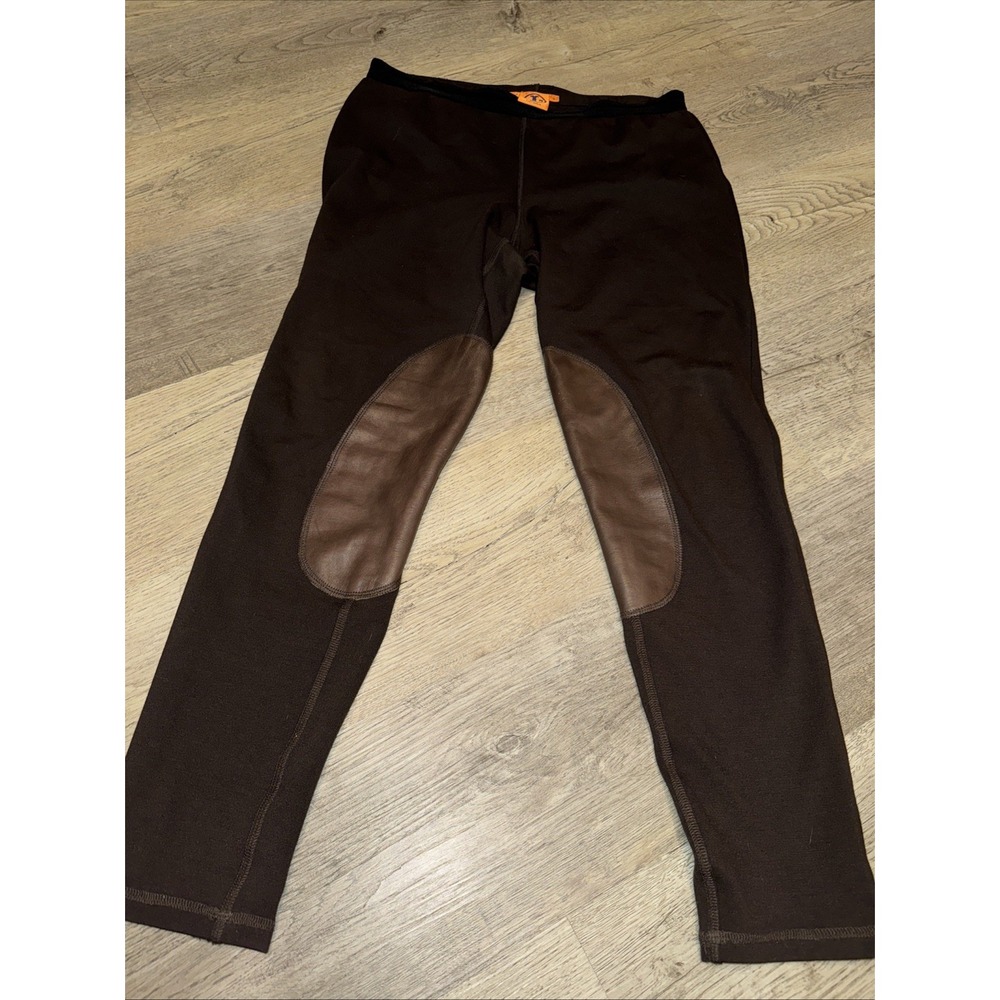 Tory Burch Dark Brown Riding Trousers with Leather Knee Patches